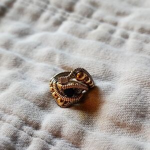 Hand crafted beautiful ring with blue stone!